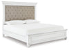 Kanwyn California King Panel Bed - Whitewash