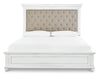 Kanwyn California King Panel Bed - Whitewash