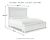 Kanwyn Queen Panel Bed with Storage Bench