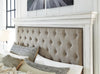 Kanwyn California King Panel Bed - Whitewash
