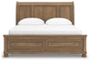 Feddinger California King Storage Sleigh Bed