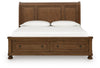 Zackaryn King Sleigh Storage Bed