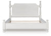 Rowlenstown King Poster Bed - Antique White