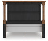 Rowlenstown Queen Poster Bed - Brown