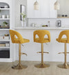 Ava Upholstered Adjustable Barstool - Set of 2