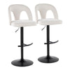 Ava Upholstered Adjustable Barstool - Set of 2