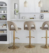 Ava Upholstered Adjustable Barstool - Set of 2