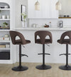 Ava Upholstered Adjustable Barstool - Set of 2