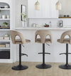 Ava Upholstered Adjustable Barstool - Set of 2