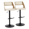 Cecina Adjustable Barstool - Set of 2