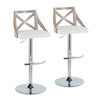 Charlotte Adjustable Barstool - Set of 2