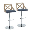 Charlotte Adjustable Barstool - Set of 2
