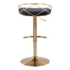 Charlotte Glam Adjustable Barstool - Set of 2