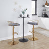 Charlotte Glam Adjustable Barstool - Set of 2