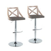 Charlotte Adjustable Barstool - Set of 2