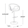 Curva Adjustable Barstool - Set of 2