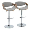 Curvo Adjustable Barstool - Set of 2