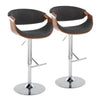 Curvo Adjustable Barstool - Set of 2