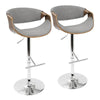 Curvo Adjustable Barstool - Set of 2