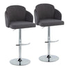 Dahlia Adjustable Barstool - Set of 2