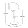 Fran Adjustable Barstool - Set of 2