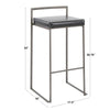 Fuji Barstool - Set of 2