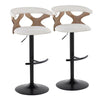 Gardenia Adjustable Barstool - Set of 2