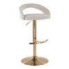 Grotto Upholstered Adjustable Barstool