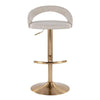 Grotto Upholstered Adjustable Barstool