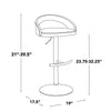 Grotto Upholstered Adjustable Barstool