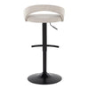 Grotto Upholstered Adjustable Barstool - Set of 2