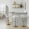 Grotto Upholstered Adjustable Barstool - Set Of 3