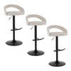 Grotto Upholstered Adjustable Barstool - Set Of 3