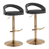 Grotto Upholstered Adjustable Barstool - Set of 2