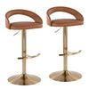 Grotto Upholstered Adjustable Barstool - Set of 2