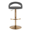 Grotto Upholstered Adjustable Barstool