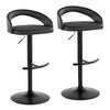 Grotto Upholstered Adjustable Barstool - Set of 2