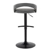 Grotto Upholstered Adjustable Barstool - Set of 2