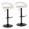 Grotto Upholstered Adjustable Barstool - Set of 2
