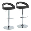 Grotto Upholstered Adjustable Barstool - Set of 2