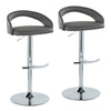 Grotto Upholstered Adjustable Barstool - Set of 2