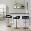 Grotto Upholstered Adjustable Barstool - Set Of 3