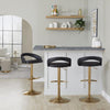 Grotto Upholstered Adjustable Barstool - Set Of 3