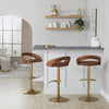 Grotto Upholstered Adjustable Barstool - Set Of 3