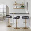 Grotto Upholstered Adjustable Barstool - Set Of 3