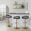 Grotto Upholstered Adjustable Barstool - Set Of 3