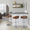 Grotto Upholstered Adjustable Barstool - Set Of 3