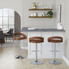 Grotto Upholstered Adjustable Barstool - Set Of 3