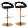 Grotto Upholstered Adjustable Barstool - Set of 2