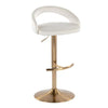 Grotto Upholstered Adjustable Barstool - Set of 2